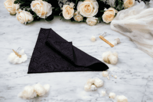 black suit pocket handkerchief luxury three NEW