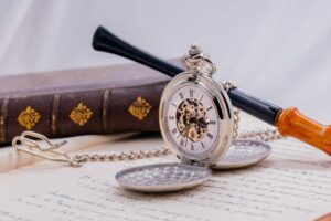 gousset watch skeleton gear blinders double silver seven