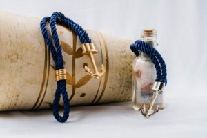 bracelet anchor corto maltese gentleman blue gold one