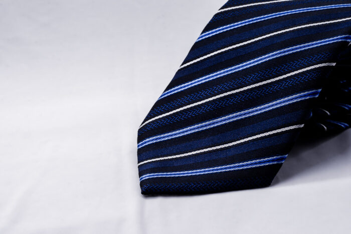 original silk tie man work chic blue one