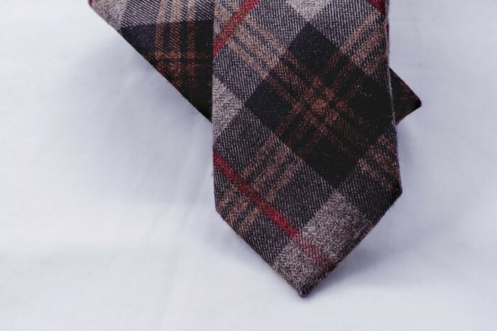 cravate originale cachemire tendance vintage gris deux