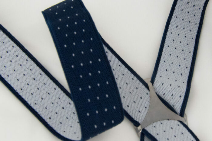 Straps with accordion clips buttons crochet vintage leather peaky shelby thomas blue two