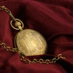 Antique men's gousset watch mechanical gear pocket becker gold four