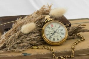Antique men's gousset watch vintage gear mechanical pocket dean gold seven