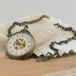 Antique men's gousset watch vintage gear mechanical pocket vaughn gold original