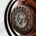 Antique men's pocket watch vintage mechanical gear red copper ron howard hand ten