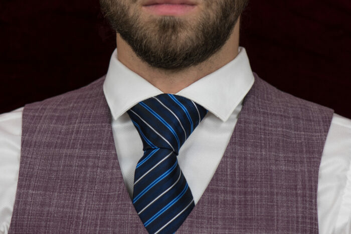 original silk tie man work chic blue neck wear