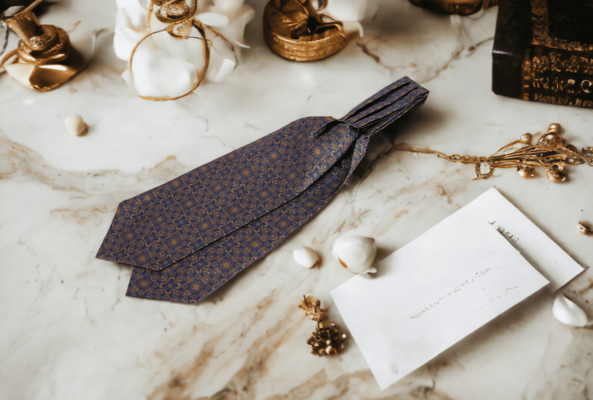 cravate-originale-ascot-soie-astet-ascot-bleu-or-new