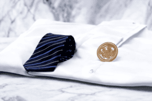 cravate originale soie homme travail chic bleu new